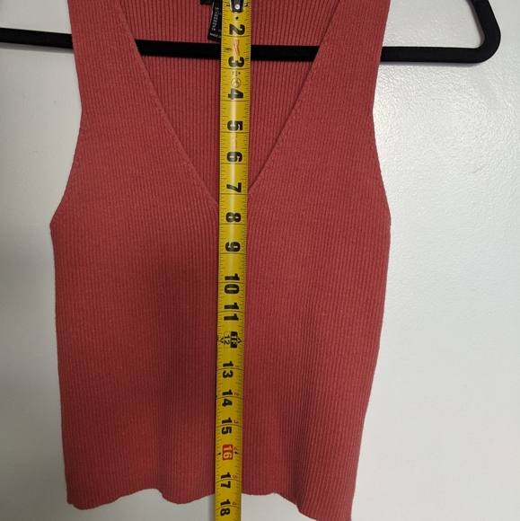 Forever 21 - Coral Pink Ribbed Tank- US size large - Picture 5 of 6